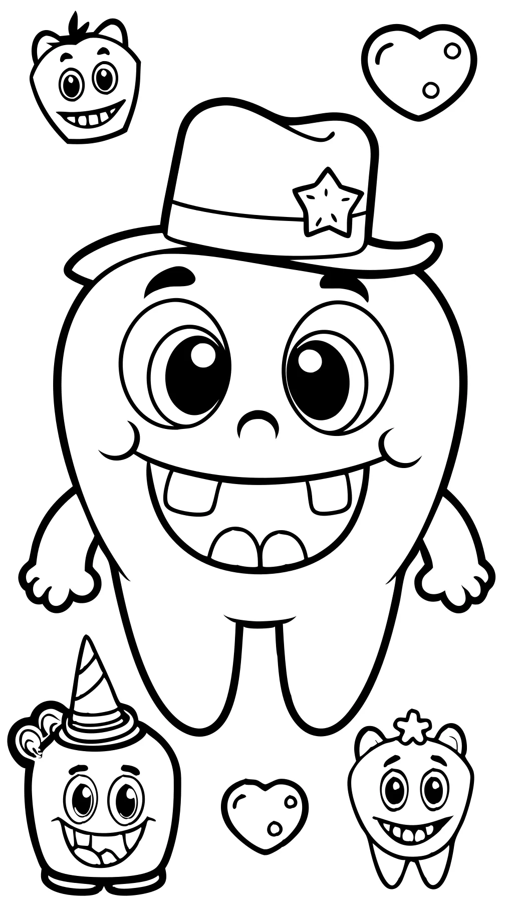 teeth coloring pages